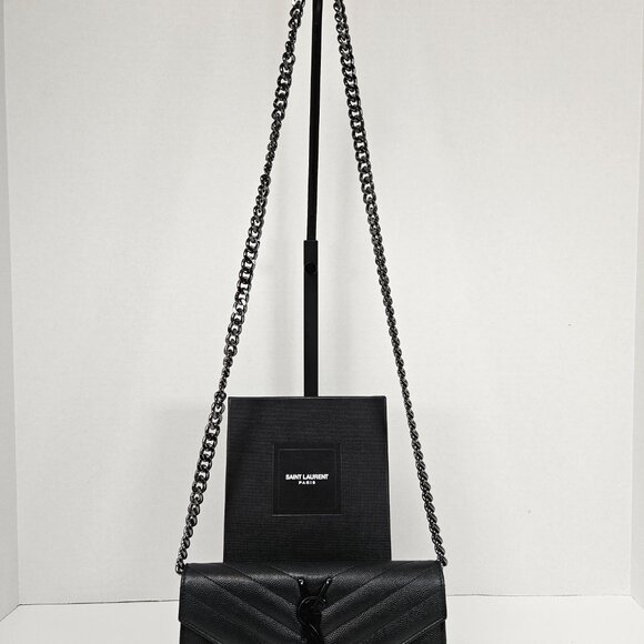 Yves Saint Laurent YSL Black Caviar Leather Wallet - Picture 4 of 16